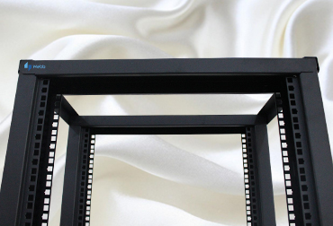 open frame rack four-post interior view